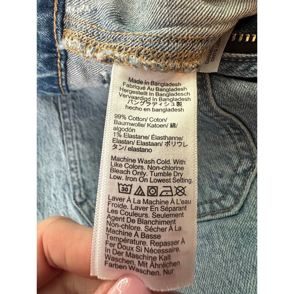 J.Crew Factory Womens 30 Full Length Slim Wide Leg Jeans High Rise Light Wash - Picture 6 of 11